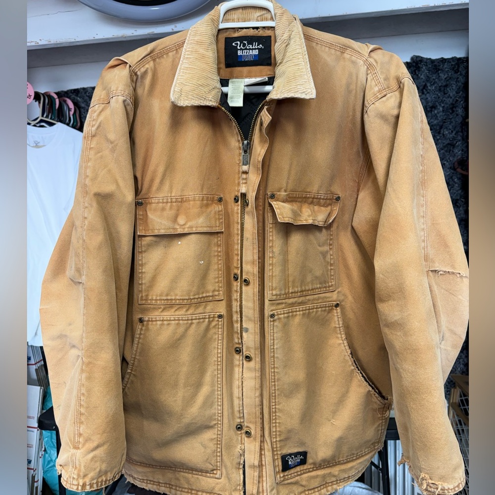 Walls Men's XL highly seasoned broke in blizzard proof duck canvas coat